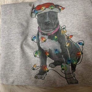 Brand new unisex Christmas Pitbull T-shirt